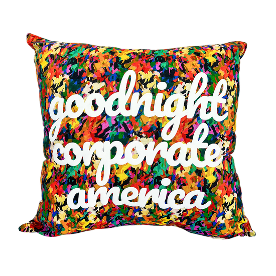 Goodnight Corporate America Wild Pillow