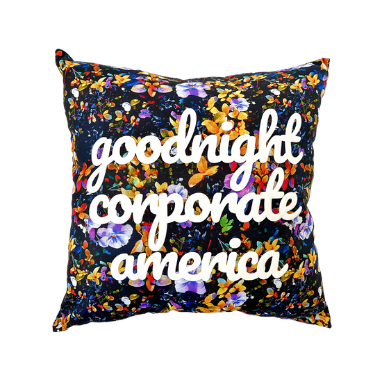Goodnight Corporate America Floral Night Pillow