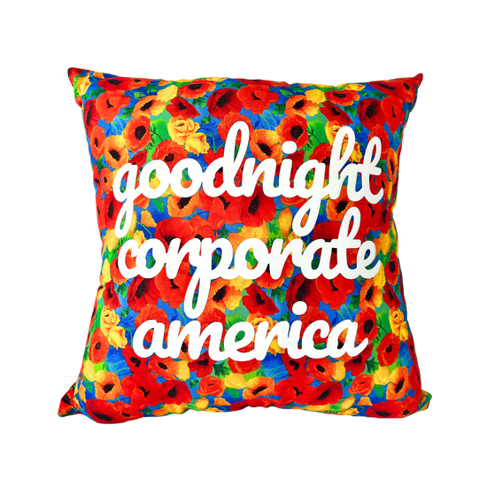 Goodnight Corporate America Floral Sea Pillow
