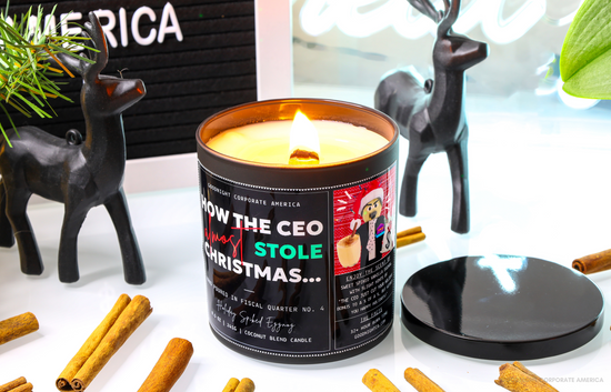 How The CEO Almost Stole Christmas  8.5 oz Candle